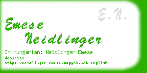 emese neidlinger business card
